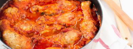 тушеная курица с грибами. Шаг 8