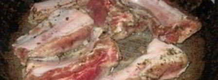 жареные ребрышки на сковороде. Шаг 4