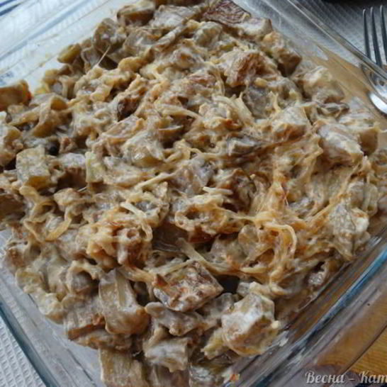 Рецепт баклажанов грибочки