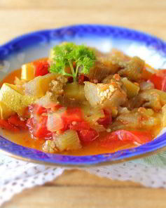 Баклажаны и кабачки в мультиварке