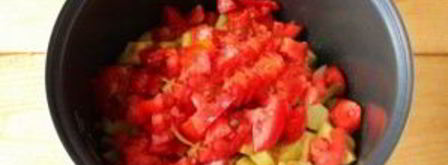 баклажаны и кабачки в мультиварке. Шаг 4