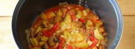 баклажаны и кабачки в мультиварке. Шаг 5