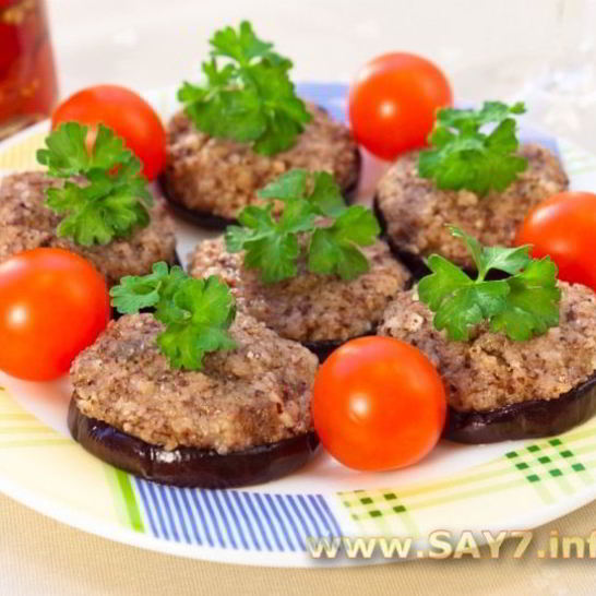 Рецепт баклажанов с грецкими орехами