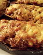 Баклажаны с сосисками