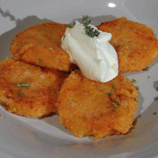 Рецепт биточков из батата и киноа