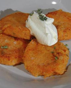 Биточки из батата и киноа