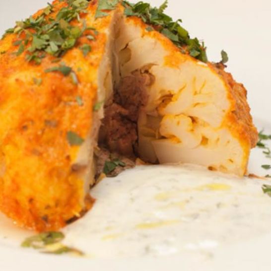 Рецепт фаршированной пряной цветной капусты