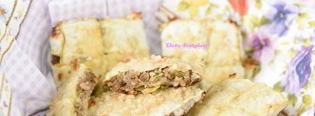 фаршированные конвертики из кабачков. Шаг 13