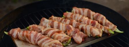 фаршированные перцы чили, запеченные на гриле. Шаг 6