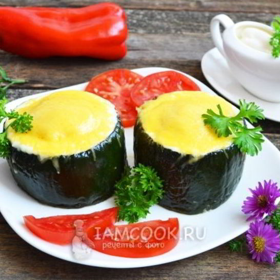 Рецепт кабачков, фаршированных курицей
