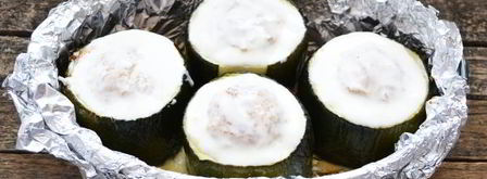 кабачки, фаршированные курицей. Шаг 13