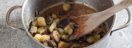 кабачки с баклажанами, помидорами и перцем. Шаг 8