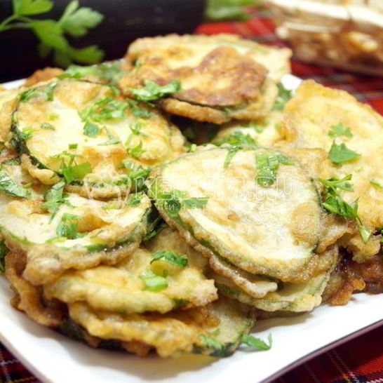 Рецепт кабачков в кляре на сковороде