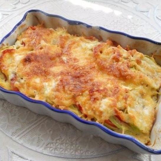Рецепт кабачков запеченных с помидорами