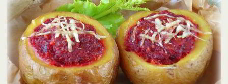 картофель, фаршированный с сырно-грибным соусом. Шаг 18