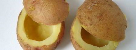 картофель, фаршированный с сырно-грибным соусом. Шаг 9