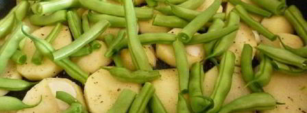 картофель, запеченный с фасолью. Шаг 2