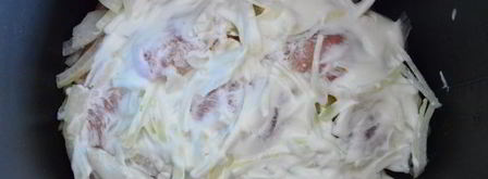 картофель, запеченный с курицей в сметане. Шаг 8