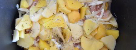 картофель, запеченный с курицей в сметане. Шаг 9