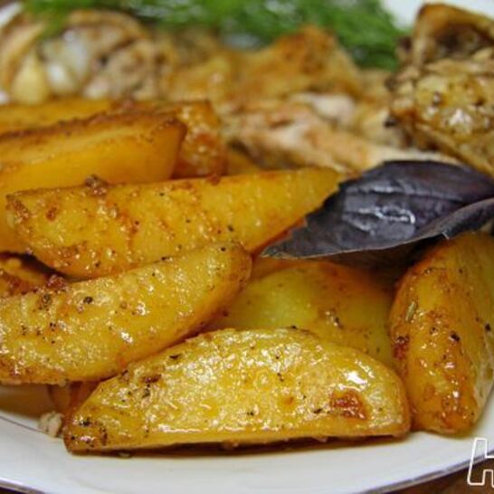 Рецепт картофеля, запеченного соевом соусе