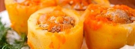 картошка, фаршированная фаршем. Шаг 5