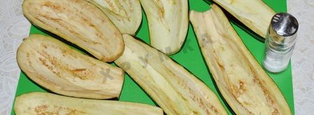 лодочки из баклажанов в духовке с фаршем. Шаг 2