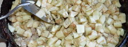 лодочки из баклажанов в духовке с фаршем. Шаг 7