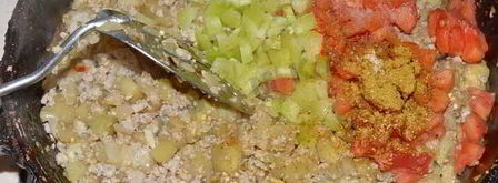 лодочки из баклажанов в духовке с фаршем. Шаг 8