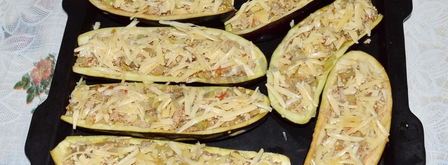 лодочки из баклажанов в духовке с фаршем. Шаг 9