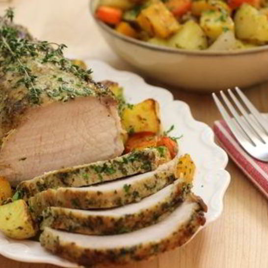 Рецепт овощей со свининой в духовке