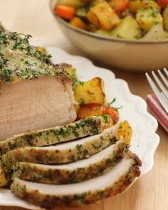 Овощи со свининой в духовке