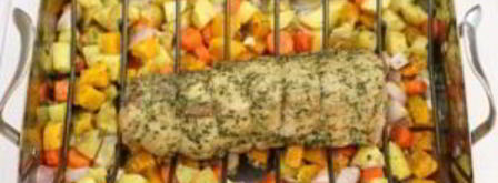 овощи со свининой в духовке. Шаг 3