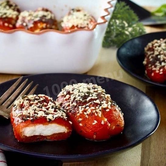 Рецепт перца фаршированного фетой