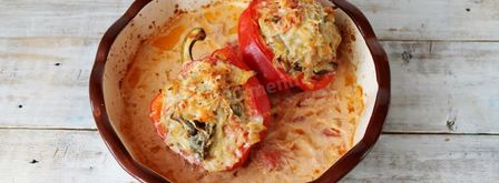 перец фаршированный грибами. Шаг 8