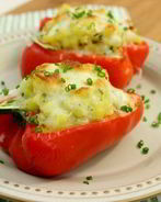 Перец фаршированный картошкой