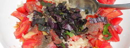 перец фаршированный помидорами. Шаг 2