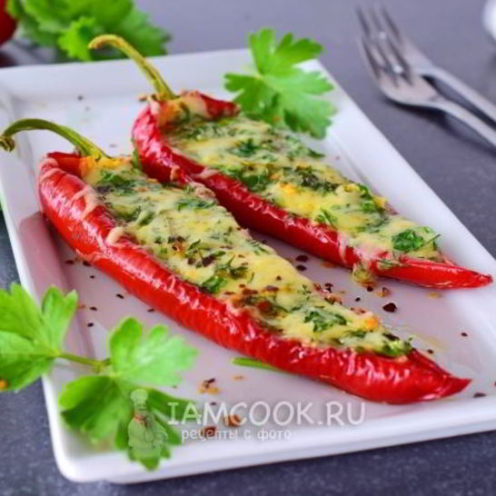 Рецепт перца, фаршированного сыром
