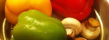 перец фаршированный творогом и шампиньонами. Шаг 5