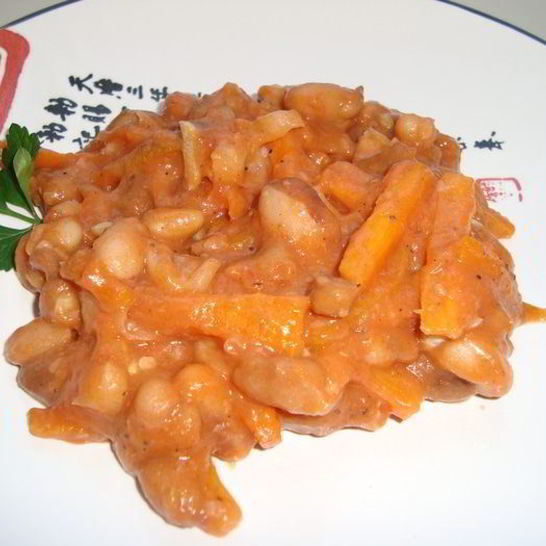 Рецепт сладкой фасоли в томатном соусе