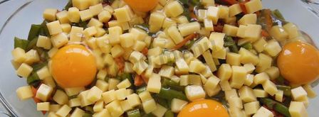 стручковая фасоль запеченая с яйцами. Шаг 6