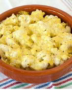 Цветная капуста тушеная в сметане