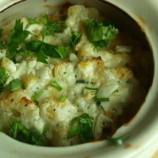 Рецепт цветной капусты в горшочке