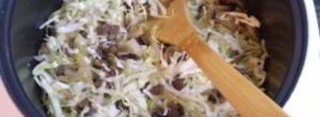 тушеная капуста с грибами в мультиварке. Шаг 7