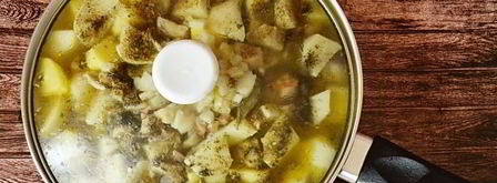 тушеная картошка с мясом в сковороде. Шаг 15