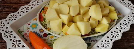 тушеная картошка с мясом в сковороде. Шаг 7