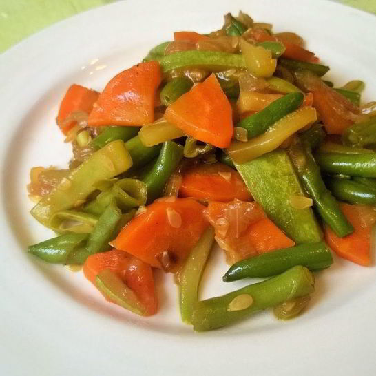 Рецепт тушеных овощей под соусом