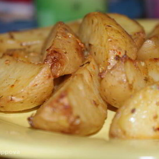 Рецепт запеченного картофеля в горчичном маринаде