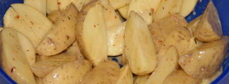 запеченный картофель в горчичном маринаде. Шаг 3