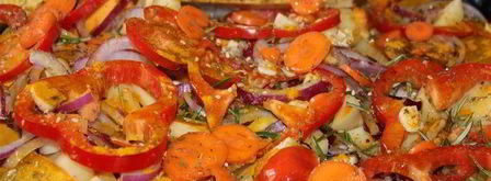 запеченные овощи с гречей краски осени. Шаг 3