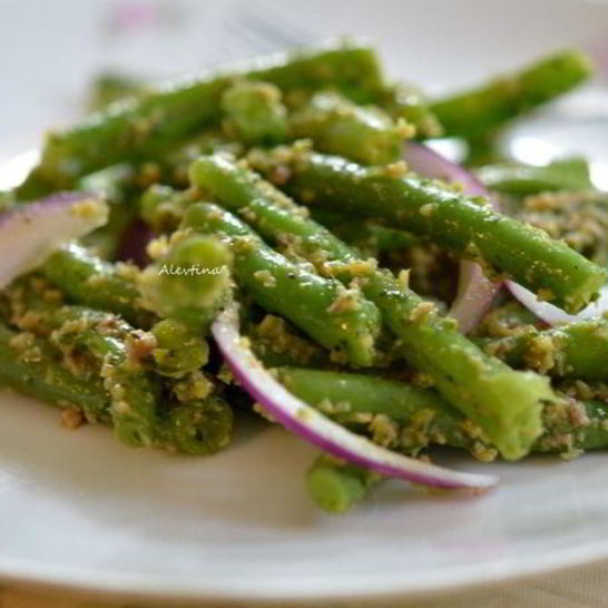 Рецепт зеленой фасоли с оливками